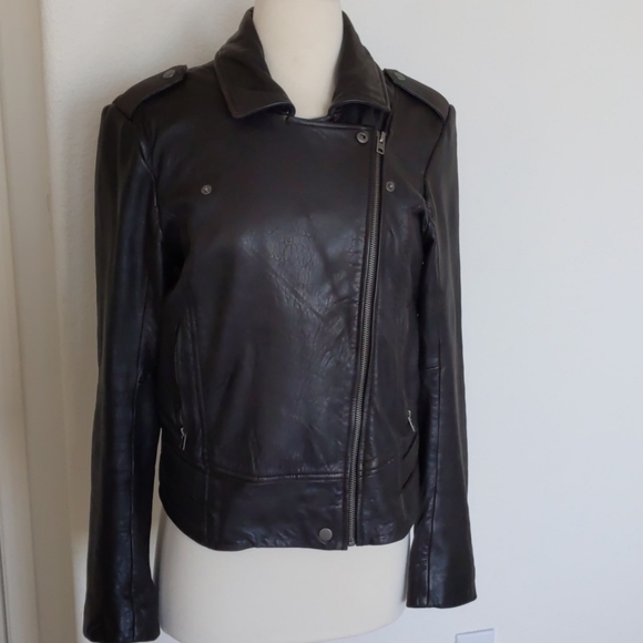 Leather Moto Jacket Lucky Brand - Picture 9 of 9
